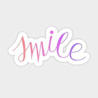 Ombre Smile Sticker